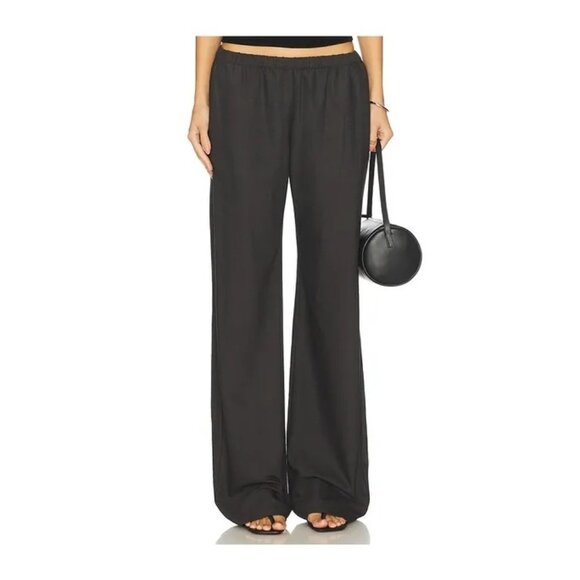 Enza Costa Everywhere Pants in Black 1 Small New Womens Relaxed Trousers - Picture 9 of 14